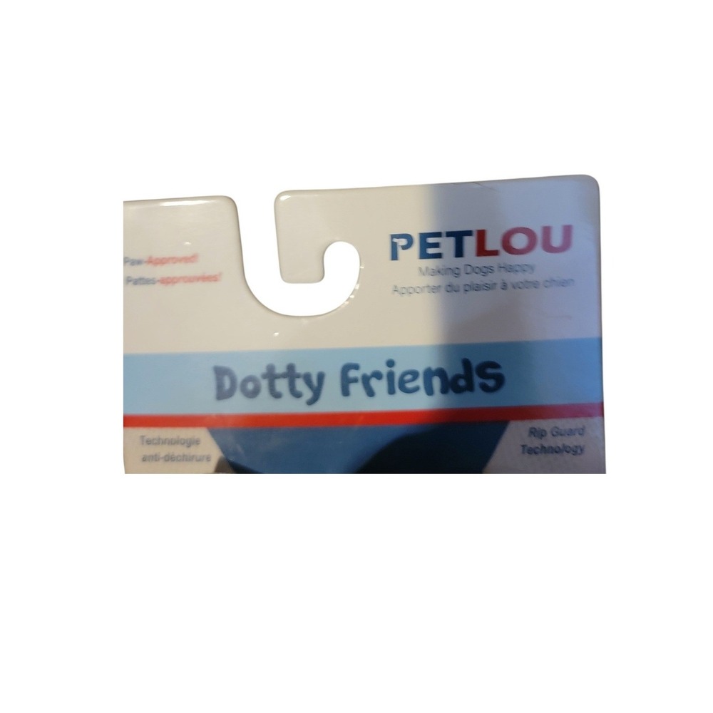 PETLOU Dotty Friends Purple Rabbit Dog Toy Rip Guard Technology - Picture 2 of 4